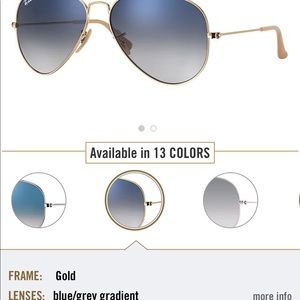 Ray Ban gradient Aviators